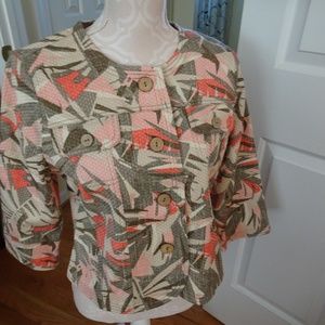 Ladies Size 10 Petite Unlined Jacket-3/4 Sleeves